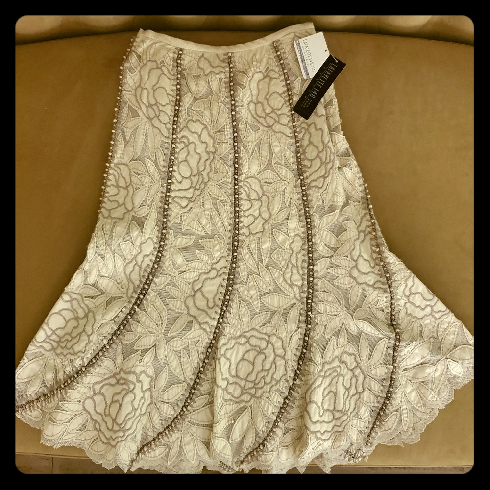 New Lafayette 148 Handbeaded Skirt, never worn